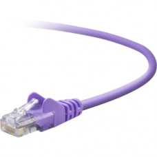 Belkin Cat. 5E UTP Patch Cable - RJ-45 Male - RJ-45 Male - 6ft - Purple - TAA Compliance A3X126-06-PUR-S