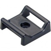 Panduit Cable Tie Mounts - Screw Applied - Natural - 25 Pack - Nylon 6.6 - TAA Compliance ABMT-S6-Q