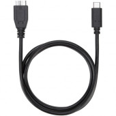 Targus 1-Meter USB-C to Micro-USB B 5Gbps Cable - 3.28 ft USB Data Transfer Cable for Docking Station, MacBook - First End: 1 x Type C Male USB - Second End: 1 x Type B Male Micro USB - 640 MB/s - Black ACC925USX