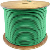 AddOn Cat5e UTP Patch Network Cable - 1000 ft Category 5e Network Cable for Patch Panel, Hub, Switch, Media Converter, Router, Network Device - Bare Wire - Bare Wire - Patch Cable - OFNP - 24 AWG - Green - 1 ADD-CAT5EBULK1KPSD-GN