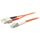 AddOn 10m LC (Male) to SC (Male) Orange OM1 Duplex Fiber OFNR (Riser-Rated) Patch Cable - 100% compatible and guaranteed to work - TAA Compliance ADD-SC-LC-10M6MMF