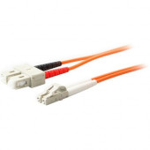 AddOn 8m LC (Male) to SC (Male) Orange OM1 Duplex Fiber OFNR (Riser-Rated) Patch Cable - 100% compatible and guaranteed to work - TAA Compliance ADD-SC-LC-8M6MMF