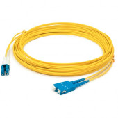 AddOn 33m LC (Male) to SC (Male) Straight Yellow OS2 Duplex LSZH Fiber Patch Cable - 108.26 ft Fiber Optic Network Cable for Network Device - First End: 2 x LC Male Network - Second End: 2 x SC Male Network - Patch Cable - LSZH - 9/125 &micro;m - Yell