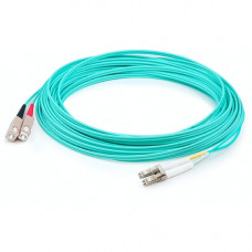 AddOn 52m LC (Male) to SC (Male) Straight Aqua OM4 Duplex LSZH Fiber Patch Cable - 170.56 ft Fiber Optic Network Cable for Transceiver, Network Device - First End: 2 x LC Male Network - Second End: 2 x SC Male Network - Patch Cable - LSZH - 50/125 &mi