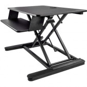 Startech.Com Corner Sit Stand Desk Converter with Keyboard Tray, Large Surface 35"x21" , Height Adjustable Ergonomic Tabletop Standing Desk - Corner sit-stand desk converter w/ 35.7x20in area - Height adjustable standing desk converter (6.1-23in