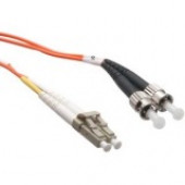 Axiom Fiber Optic Duplex Network Cable - 32.81 ft Fiber Optic Network Cable for Network Device - First End: 2 x LC Male Network - Second End: 2 x ST Male Network - 50/125 &micro;m - Orange - TAA Compliant AXG92685