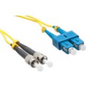 Axiom Fiber Optic Duplex Network Cable - 49.21 ft Fiber Optic Network Cable for Network Device - First End: 2 x SC Male Network - Second End: 2 x ST Male Network - 9/125 &micro;m - Yellow - TAA Compliant - TAA Compliance AXG94722