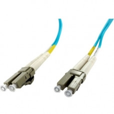 Axiom Fiber Cable 0.5m - TAA Compliant - 1.64 ft Fiber Optic Network Cable for Network Device - First End: 2 x LC Male Network - Second End: 2 x LC Male Network - 12.50 GB/s - Patch Cable - 50/125 &micro;m - Aqua AXG95567