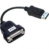 Accell UltraAV DisplayPort to DVI-D Active Single-Link Adapter - DisplayPort/DVI-D A/V Cable for PC, Notebook, Computer, Monitor, Projector, TV, HDTV - First End: 1 x DisplayPort Male Video - Second End: 1 x DVI-D Male Video - 633.60 MB/s - Supports up to