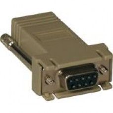 Tripp Lite Modular Serial Crossover Adapter Ethernet to Console Server RJ45-F/DB9-F - 1 x DB-9 Female Serial - 1 x RJ-45 Female Network - Beige - RoHS Compliance B090-A9F-X