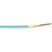 Kramer Bulk Optical Fiber Breakout Cable - Plenum & LSZH Rated - 500 ft Fiber Optic Video Cable for Video Device - 50/125 &micro;m - Aqua BCP-4F/50M-500