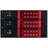 iStarUSA BPN-DE230SS Drive Bay Adapter Internal - Red - 3 x 3.5" Bay - RoHS Compliance BPN-DE230SS-RED