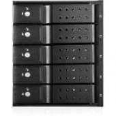 iStarUSA BPN-DE350SS-BLK Drive Enclosure Internal - Black - 5 x HDD Supported - 5 x Total Bay - 5 x 3.5" Bay - 6Gb/s SAS, Serial ATA/600 - 6Gb/s SAS, Serial ATA/600 - 5.25" BPN-DE350SS-BLK