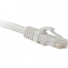 ENET Cat5e White 75 Foot Patch Cable with Snagless Molded Boot (UTP) High-Quality Network Patch Cable RJ45 to RJ45 - 75Ft - Lifetime Warranty C5E-WH-75-ENC