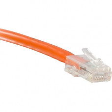 ENET Cat6 Orange 75 Foot Non-Booted (No Boot) (UTP) High-Quality Network Patch Cable RJ45 to RJ45 - 75Ft - Lifetime Warranty C6-OR-NB-75-ENC