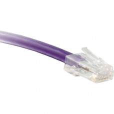 ENET Cat6 Purple 1 Foot Non-Booted (No Boot) (UTP) High-Quality Network Patch Cable RJ45 to RJ45 - 1Ft - Lifetime Warranty C6-PR-NB-1-ENC