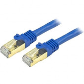 Startech.Com 20 ft Blue Cat6a Shielded Patch Cable - Cat6a Ethernet Cable - 20ft Cat 6a STP Cable - Snagless RJ45 - Long Ethernet Cord - 20 ft Category 6a Network Cable for Docking Station, Network Device, Notebook, Desktop Computer, Hub, Switch, Router, 