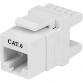 Startech.Com 180&deg; Cat 6 Keystone Jack - RJ45 Ethernet Cat6 Wall Jack White - 110 Type - 1 Pack - 1 x RJ-45 Female - White - RoHS Compliance C6KEY110SWH