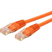 Startech.Com 20ft CAT6 Ethernet Cable - Orange Molded Gigabit CAT 6 Wire - 100W PoE RJ45 UTP 650MHz - Category 6 Network Patch Cord UL/TIA - 20ft Orange CAT6 Ethernet cable delivers Multi Gigabit 1/2.5/5Gbps & 10Gbps up to 160ft - 650MHz - Fluke teste