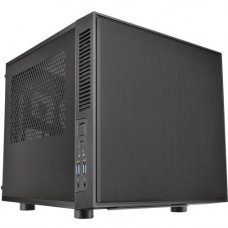 Thermaltake Suppressor F1 Mini ITX Chassis - Black - SPCC, Plastic - 4 x Bay - 1 x 7.87" x Fan(s) Installed - 0 - Mini ITX Motherboard Supported - 7.05 lb - 5 x Fan(s) Supported - 0 x External 5.25" Bay - 0 x External 3.5" Bay - 2 x Interna