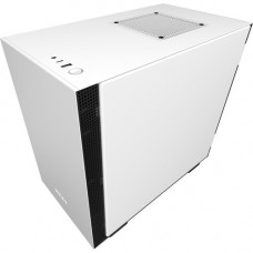 NZXT Mini-ITX Case with Lighting And Fan Control - Mini-tower - Matte White, Black - Hot Dip Galvanized Steel, Tempered Glass - 5 x Bay - 2 x 4.72" x Fan(s) Installed - 0 - Mini ITX Motherboard Supported - 13.23 lb - 4 x Fan(s) Supported - 1 x Intern