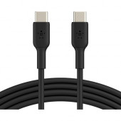 Belkin BOOST&uarr;CHARGE USB-C to USB-C Cable - 3.28 ft USB-C Data Transfer Cable - First End: 1 x Type C Male USB - Second End: 1 x Type C Male USB - Black CAB003BT1MBK