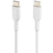 Belkin USB-C Data Transfer Cable - 3.28 ft USB-C Data Transfer Cable - Type C USB - Type C USB - White CAB003BT1MWH