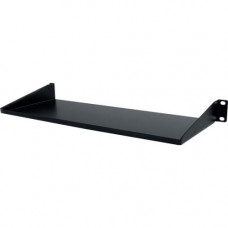 Startech.Com 1U 7in Depth Universal Fixed Rack Mount Shelf - 33lbs / 15kg - 1U Rack Height x 19" Rack Width - Black - Steel - 33 lb Maximum Weight Capacity - TAA Compliant - RoHS, TAA Compliance CABSHELF1U