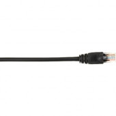Black Box CAT5e Value Line Patch Cable, Stranded, Black, 1-ft. (0.3-m), 25-Pack - 1 ft Category 5e Network Cable for Network Device - First End: 1 x RJ-45 Male Network - Second End: 1 x RJ-45 Male Network - Patch Cable - Gold Plated Contact - Black - 25 P
