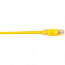 Black Box CAT6 Value Line Patch Cable, Stranded, Yellow, 2-ft. (0.6-m), 10-Pack - 2 ft Category 6 Network Cable for Network Device - First End: 1 x RJ-45 Male Network - Second End: 1 x RJ-45 Male Network - Patch Cable - Gold Plated Contact - Yellow - 10 P