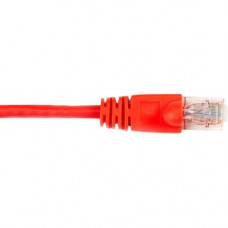 Black Box CAT6 Value Line Patch Cable, Stranded, Red, 2-Ft. (0.6-m), 10-Pack - 2 ft Category 6 Network Cable for Network Device - First End: 1 x RJ-45 Male Network - Second End: 1 x RJ-45 Male Network - Patch Cable - Gold Plated Contact - Red - 10 Pack - 