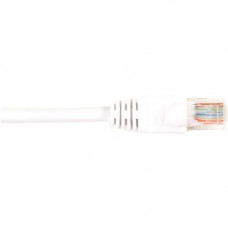 Black Box CAT6 Value Line Patch Cable, Stranded, White, 1-ft. (0.3-m) - 1 ft Category 6 Network Cable for Network Device - First End: 1 x RJ-45 Male Network - Second End: 1 x RJ-45 Male Network - Patch Cable - Gold Plated Contact - White - RoHS Compliance