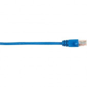 Black Box CAT6 Value Line Patch Cable, Stranded, Blue, 2-ft. (0.6-m) - 2 ft Category 6 Network Cable for Network Device - First End: 1 x RJ-45 Male Network - Second End: 1 x RJ-45 Male Network - Patch Cable - 26 AWG - Blue - 25 Pack CAT6PC-002-BL