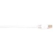 Black Box CAT6 Value Line Patch Cable, Stranded, White, 2-ft. (0.6-m), 25-Pack - 2 ft Category 6 Network Cable for Network Device - First End: 1 x RJ-45 Male Network - Second End: 1 x RJ-45 Male Network - Patch Cable - Gold Plated Contact - White - 25 Pac