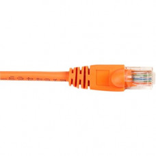 Black Box CAT6 Value Line Patch Cable, Stranded, Orange, 2-Ft. (0.6-m), 10-Pack - 2 ft Category 6 Network Cable for Network Device - First End: 1 x RJ-45 Male Network - Second End: 1 x RJ-45 Male Network - Patch Cable - Gold Plated Contact - Orange - 10 P