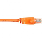 Black Box CAT6 Value Line Patch Cable, Stranded, Orange, 15-ft. (4.5-m) - 15 ft Category 6 Network Cable for Network Device - First End: 1 x RJ-45 Male Network - Second End: 1 x RJ-45 Male Network - Patch Cable - Gold Plated Contact - Orange - 1 Pack - Ro