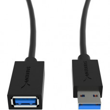 Sabrent 22AWG USB 3.0 Extension Cable - A-Male to A-Female [Black] 3 Feet - 3 ft USB Data Transfer Cable for Peripheral Device, Hard Drive, Flash Drive, Microphone, USB Hub, Mouse, Printer, Keyboard - First End: 1 x Type A Male USB - Second End: 1 x Type 