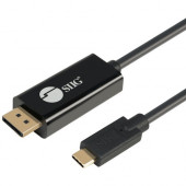 SIIG USB-C to DisplayPort Active Cable - 2M, 4K60Hz, HDR - 6.56 ft DisplayPort/USB-C A/V Cable for Audio/Video Device, Mobile Device, Computer, Notebook, Ultrabook, Tablet, Smartphone, MacBook, MacBook Pro, iMac Pro, ... - First End: 1 x 20-pin DisplayPor