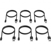 Sabrent CB-UM63 Sync/Charge Micro-USB/USB Data Transfer Cable - 1 ft Micro-USB/USB Data Transfer Cable for Tablet, Smartphone, Portable Hard Drive, Printer - First End: 1 x Type A Male USB - Second End: 1 x Micro Type B Male Micro USB - 60 MB/s - Black - 