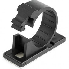 Startech.Com 100 Self Adhesive Cable Management Clips - Ethernet/Network Cable/Office Desk Cord Organizer - Sticky Wire Holder/Clamp Black - Small multi-purpose cable clips for 0.67in (17mm) bundles - Strong 3M adhesive backing & 0.19in (4.9mm) mounti