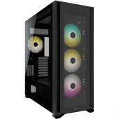 Corsair iCUE 7000X RGB Full-Tower Case - Full-tower - Black - Tempered Glass, Steel, Plastic - 10 x Bay - 4 x 5.51" x Fan(s) Installed - 0 - ATX, Mini ITX, Micro ATX, EATX Motherboard Supported - 12 x Fan(s) Supported - 4 x Internal 3.5" Bay - 6