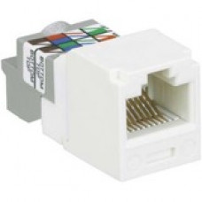 Panduit Mini-Com Cat.6 Network Connector - 1 Pack - 1 x RJ-45 Male - Arctic White - TAA Compliance CJ688TPAW