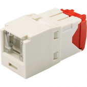 Panduit UTP Cat.5e Network Connector - 1 Pack - 1 x RJ-45 Female - Off White - TAA Compliance CJH5E88TGIW