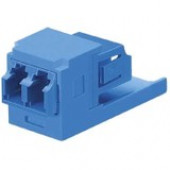 Panduit Duplex Network Connector - 2 x LC Male - Electric Ivory, Blue - TAA Compliance CMDSLCZEI