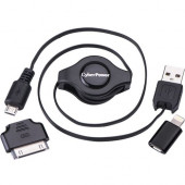 CyberPower iDevice USB Cable Kit for Apple Devices CPU3RTAKT