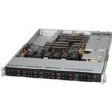 Supermicro SuperChassis 113MFAC2-R608CB - Rack-mountable - Black - 1U - 8 x Bay - 4 x 1.57" x Fan(s) Installed - 600 W - Power Supply Installed - ATX Motherboard Supported - 6 x Fan(s) Supported - 8 x External 2.5" Bay - 1x Slot(s) CSE-113MFAC2-