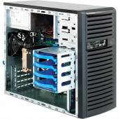 Supermicro SC731i-300B Chassis - Tower - 7 Bays - 300W - Black - 80 Plus Compliance CSE-731I-300B