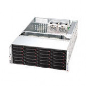 Supermicro SuperChassis 846E16-R1200B Rackmount Enclosure - Rack-mountable - Black - 4U - 24 x Bay - 5 x Fan(s) Installed - 2 x 1200 W - EATX, ATX Motherboard Supported - 75 lb - 24 x External 3.5" Bay CSE-846E16-R1200B