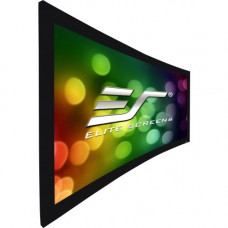 Elite Screens Lunette Series - 120-inch Diagonal 16:9, Sound Transparent Perforated Weave Curved Home Theater Fixed Frame Projector Screen, Curve120H-A1080P3" CURVE120H-A1080P3