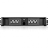 iStarUSA 2U High Performance Rackmount Chassis - Rack-mountable - Black, Black - Aluminum Alloy, Zinc-coated Steel - 2U - 4 x Bay - 3 x Fan(s) Installed - EATX, Micro ATX, ATX Motherboard Supported - 3 x Fan(s) Supported - 2 x External 5.25" Bay - 2 